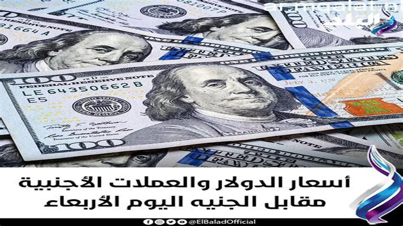 تغيرات طارئة في أسعار الدولار والعملات الأجنبية مقابل الجنيه الأربعاء 29 أبريل